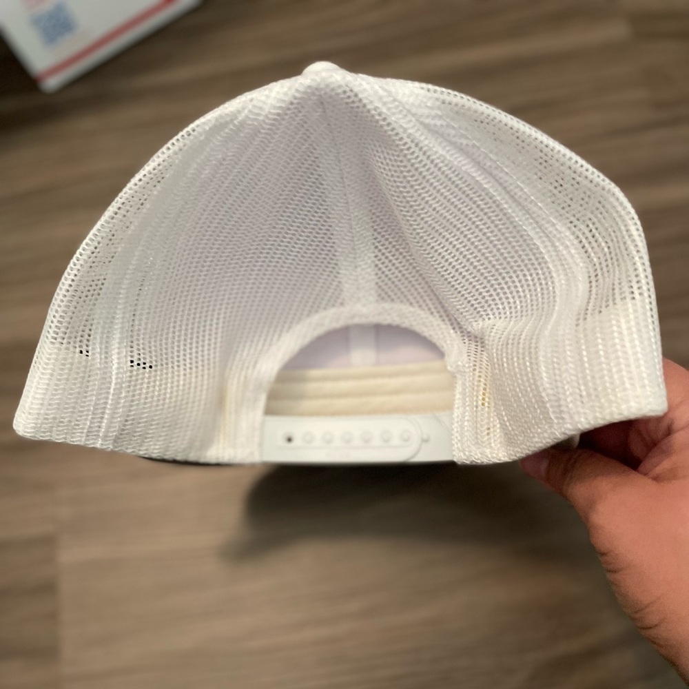 OTTO White Cap with Colorful Stripe Outside,TX Patch OSFM adjustable snap - Picture 4 of 7